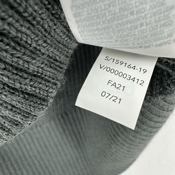 Athleta Sweater Womens Small Hanover V-Neck Gray Knit Merino Wool Blend Relaxed - Picture 4 of 9